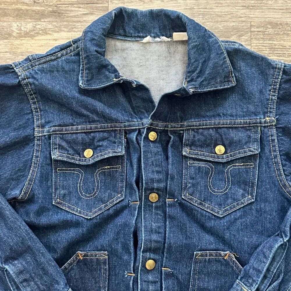 Vintage 50s Big Smith Type 2 Denim Jacket Size 40 - Picture 2 of 8